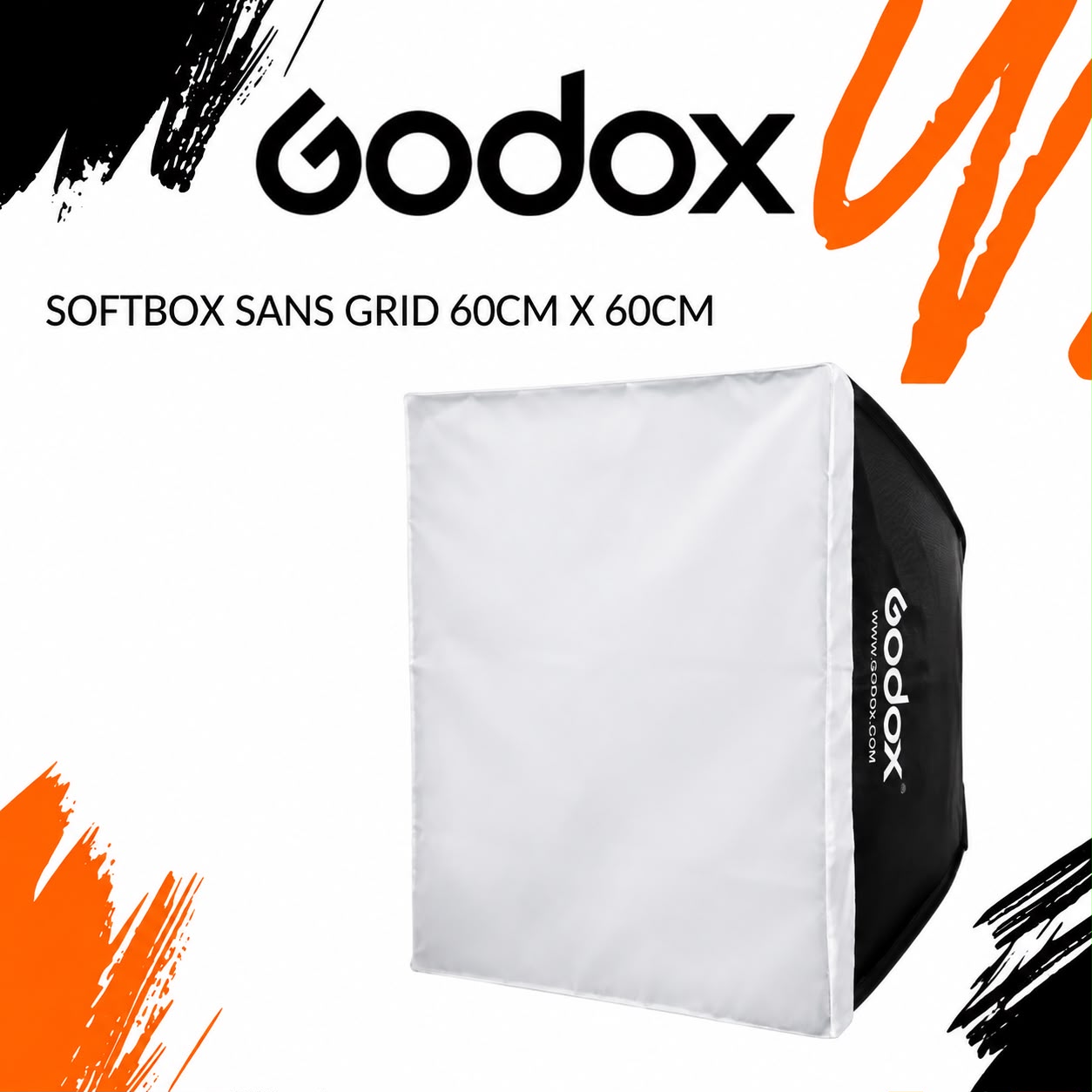 Softbox Godox sans grid 60cm x 60cm - Saymon Shop