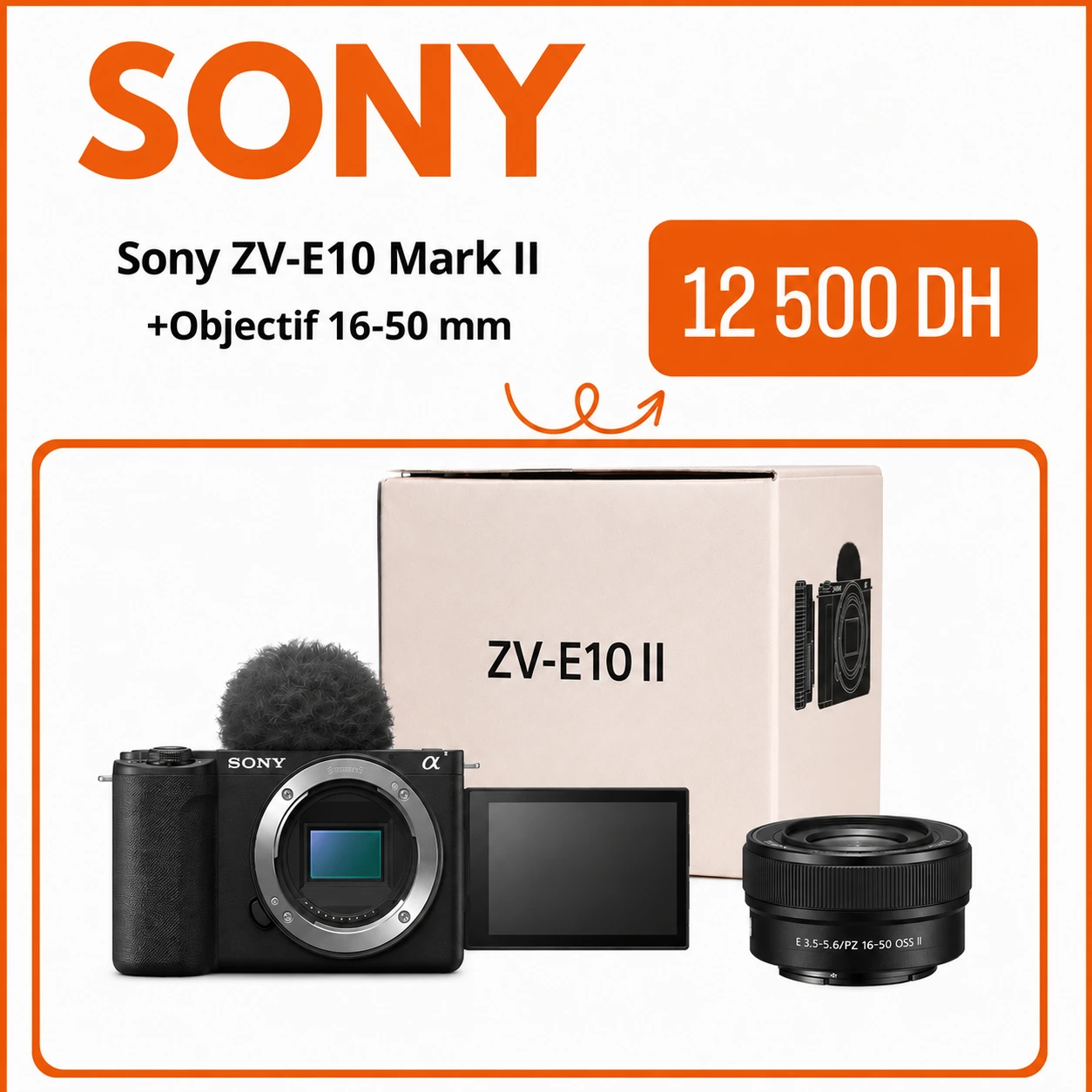 Sony ZV-E10 Mark II + Objectif 16-50mm - Saymon Shop